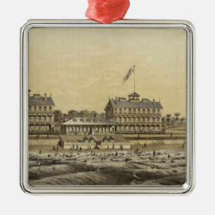 Beach House, Sea Girt, Monmouth Co, NJ Metal Ornament