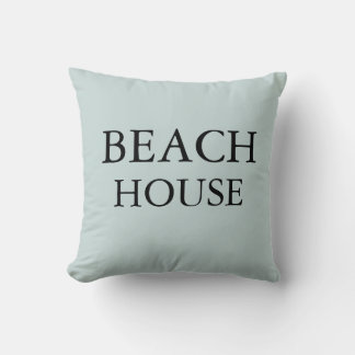 Beach House Sea Salt Throw Pillow