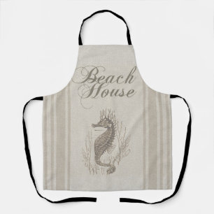 Beach House Seahorse Seashore Apron