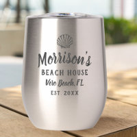 Beach House Seashell Clam Shell Personalized Name