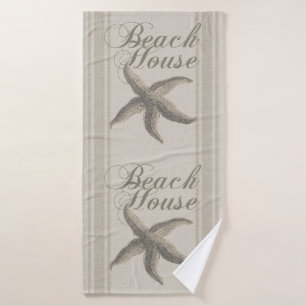 Beach House Starfish Seashore Bath Towel Set