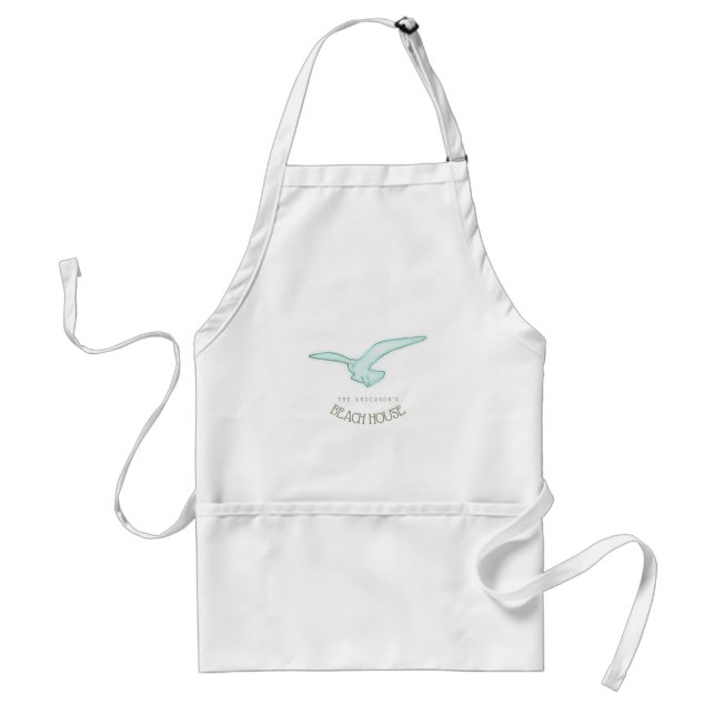 Beach House Sunglasses and Flip Flops Aqua ID623 Standard Apron (Front)