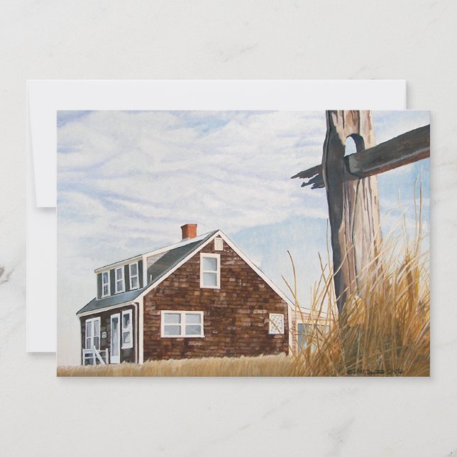 Beach House Sunrise Invitation (Front)