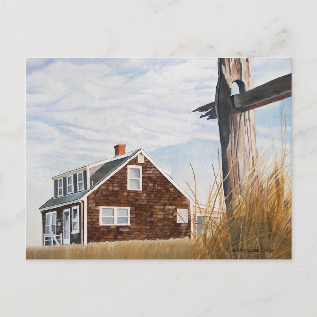 Beach House Sunrise Postcard (Front)