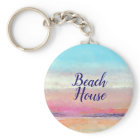 Beach House Sunset Key Chain