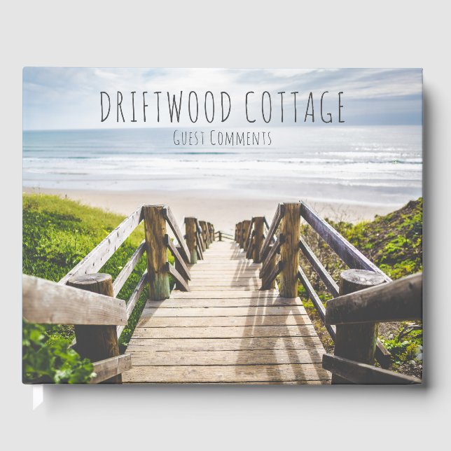 Beach House Vacation Comments Guest Book (Front)