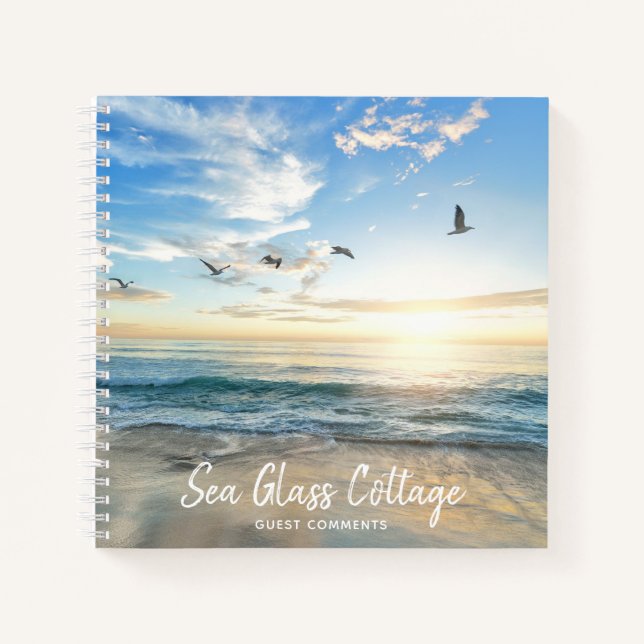 Beach House Vacation Comments Guest Book (Front)