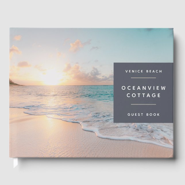 Beach House Vacation Hotel Photo Guest Book (Front)