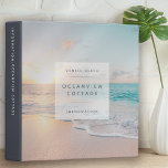 Beach House Vacation Photo Guest Information Binder<br><div class="desc">This guest information binder is just what you need for your Beach House or Guest House. You can add the name and location on the front. On the reverse, you can amend the message and add your names. The photograph included is for illustrative purposes and you can replace it with...</div>