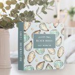 Beach House Vacation Rental Guest Information Binder<br><div class="desc">Our coastal chic binder is perfect for sharing and organizing guest information for your vacation rental, beach house or beach cottage. Featuring a summery colour palette of turquoise aqua and white, the binder's front and back are covered in a pattern of watercolor oysters and pearls. Personalize the front with three...</div>