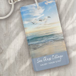 Beach House Vacation Rental Keychain<br><div class="desc">From our bestselling beach house collection</div>