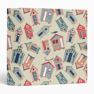 Beach Hut Pattern Binder