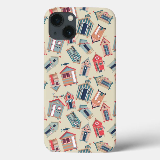 Beach Hut Pattern Case-Mate iPhone Case (Back)
