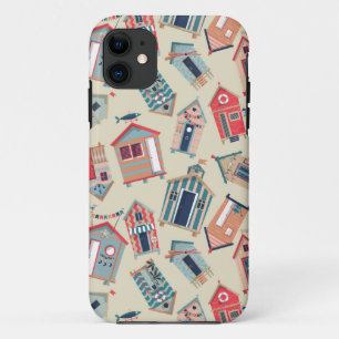 Beach Hut Pattern iPhone 11 Case