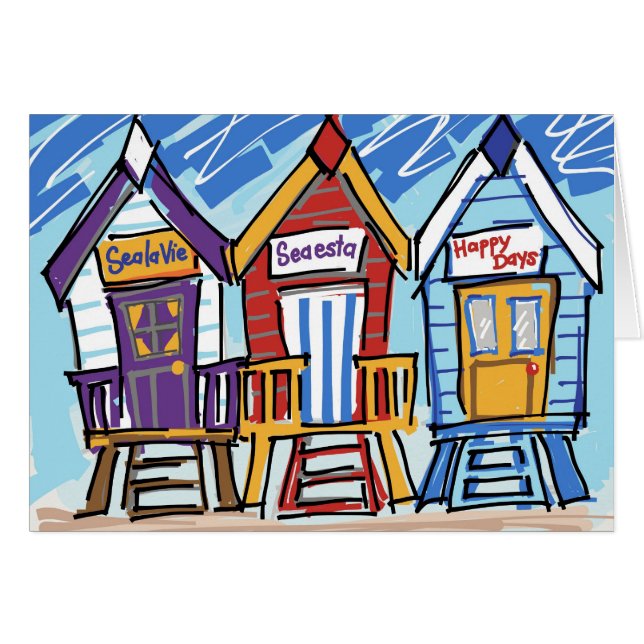 Beach Huts (Front Horizontal)
