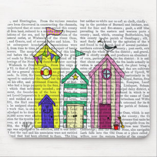 Beach Huts 1 Illustration Mouse Pad