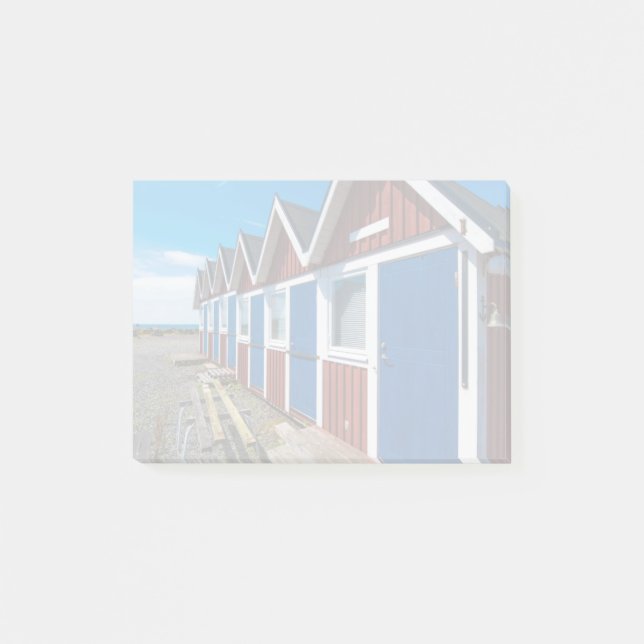 Beach Huts 3 Post-it Notes (Front)