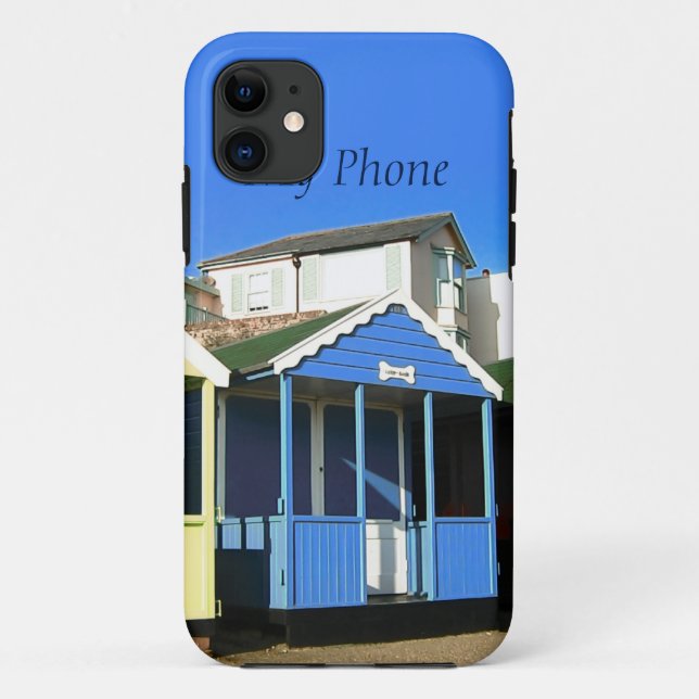 Beach huts and blue skies english seaside photo Case-Mate iPhone case (Back)