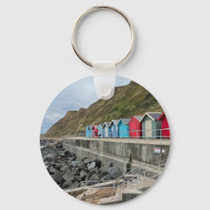 Beach Huts at Sheringham Norfolk  Keychain