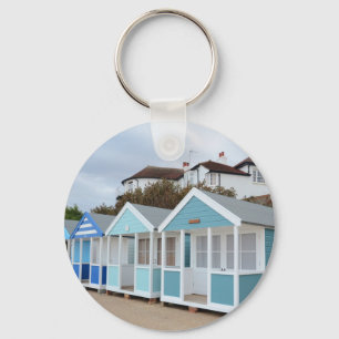 Beach Huts At Southwold Keychain