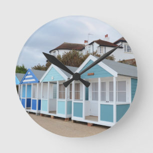 Beach Huts At Southwold Round Clock