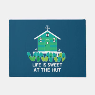 Beach Huts Beach Hut Owners Latte Mug Fleece Doormat