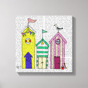 Beach Huts Canvas Print