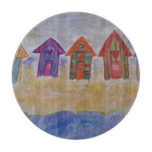 Beach Huts Chopping Board