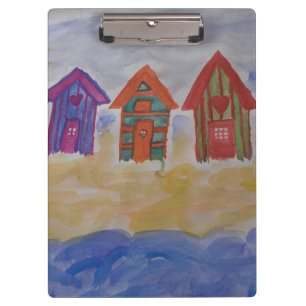 Beach Huts Clipboard