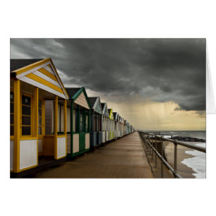 Beach Huts In A Summer Storm   Southwold