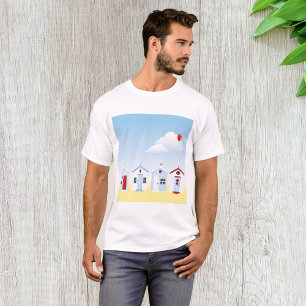 Beach Huts Mens T-Shirt