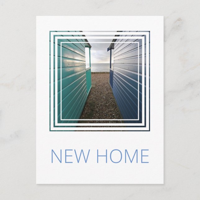 Beach Huts Postcard (Front)