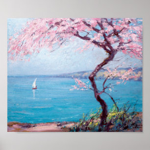 Beach in Biarritz, France (by Kimon Loghi) Poster