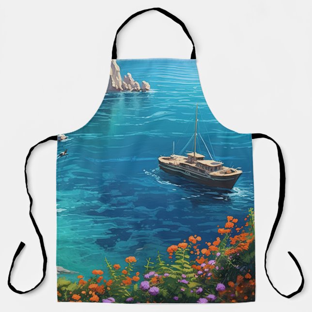 Beach in Greece  Apron (Front)