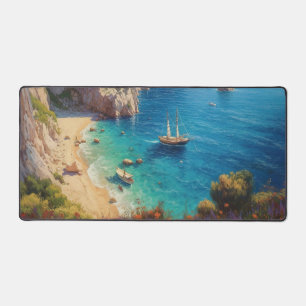 Beach in Greece  Desk Mat