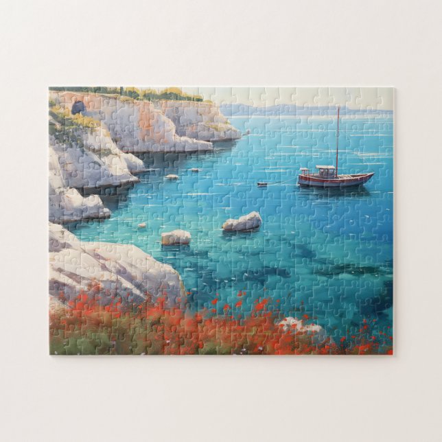 Beach in Greece  Jigsaw Puzzle (Horizontal)