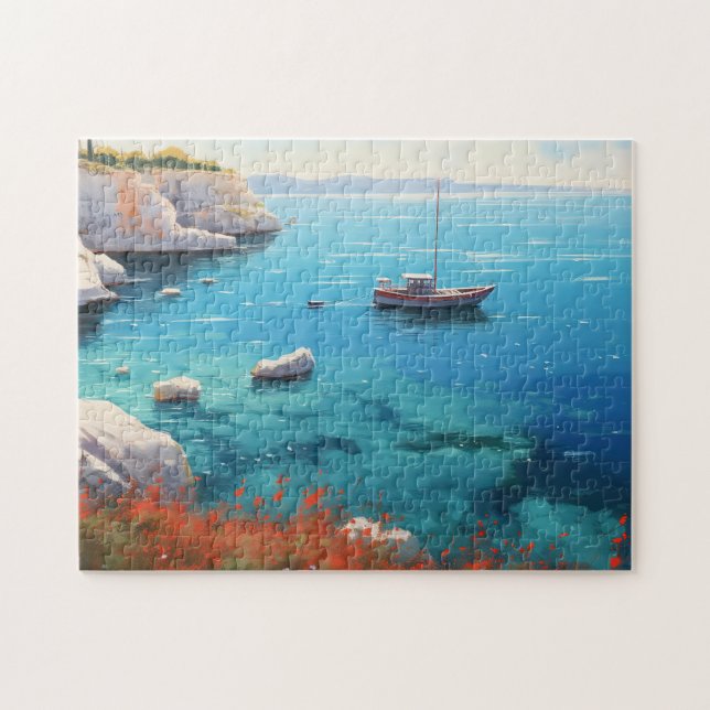 Beach in Greece  Jigsaw Puzzle (Horizontal)