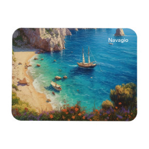 Beach in Greece  Magnet