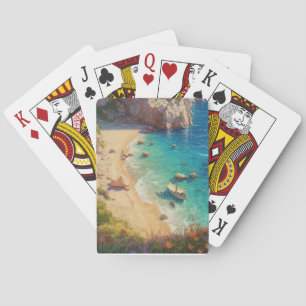 Beach in Greece  Playing Cards