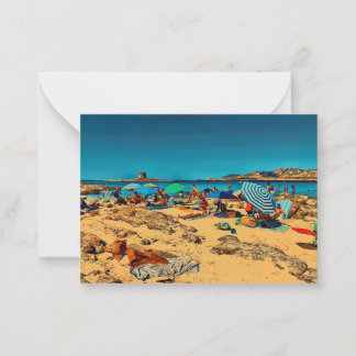 Beach in Italy  Card