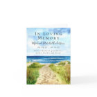 Beach In Loving Memory Funeral Sympathy