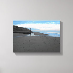 Beach in Mundesley, Norfolk by Alexandra Cook Canvas Print