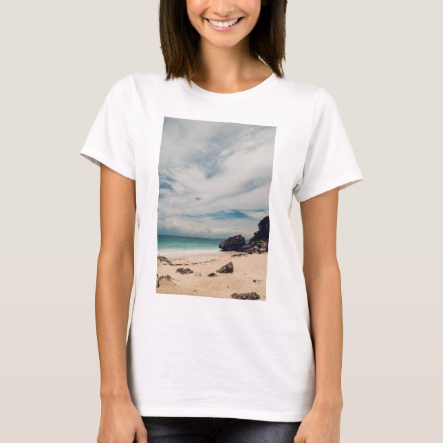 Beach In Tulum, Mexico T-Shirt (Front)