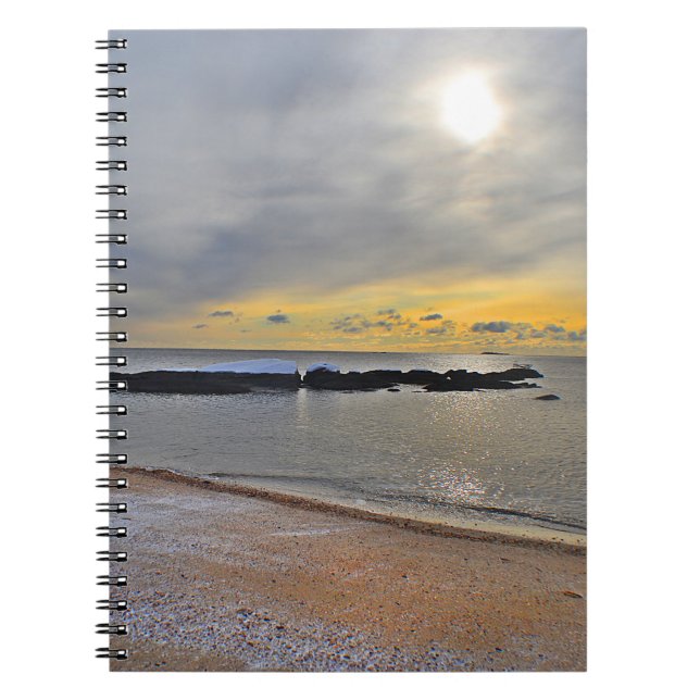 Beach In Winter Notebook (Front)