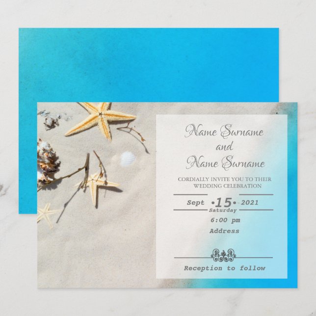 Beach Invitation (Front/Back)