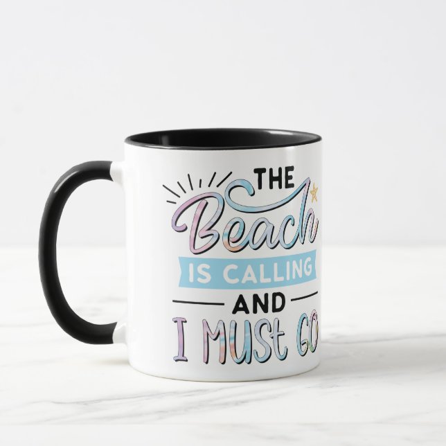 Beach is Calling Mug (Left)