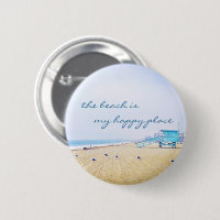 Beach Is My Happy Place Coastal Ocean Photo Script
