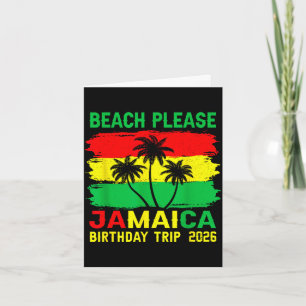 Beach jamaica birthday trip 2026 matching vacay card