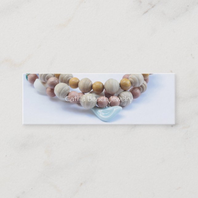Beach Jewellery Skinny Business Card (Front)