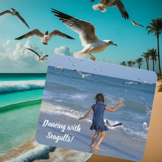 Beach Joy Dance Decorative Photo Mouse Pad